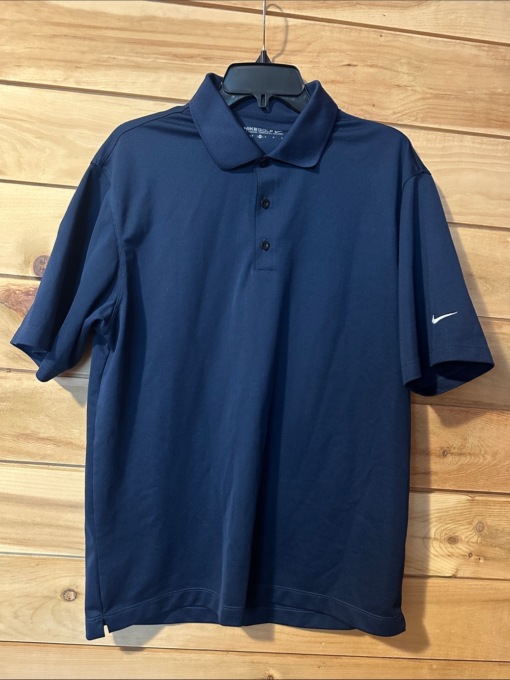 Navy Blue Nike Golf Dri-Fit Polo Shirt Size Med